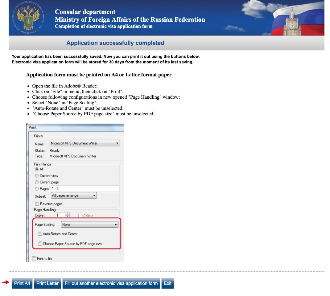 Complete Russian visa electronic application form for citizens of Sri Lanka 11