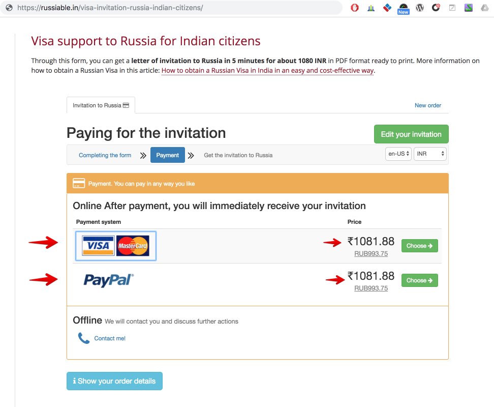 Invitation letter or visa support to Russia for Indian citizens 3