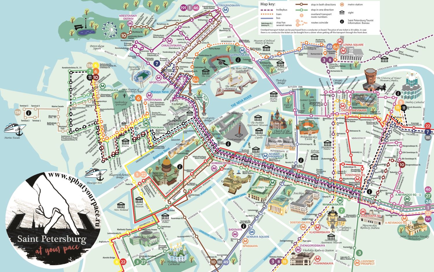 Essential Tourist Maps Of St Petersburg Pdf And Jpg