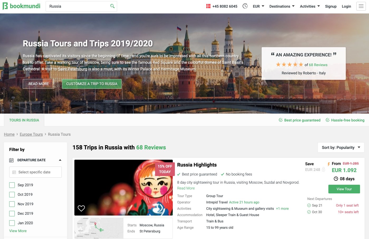 Best Russia Tours and Trips - Travel Agency